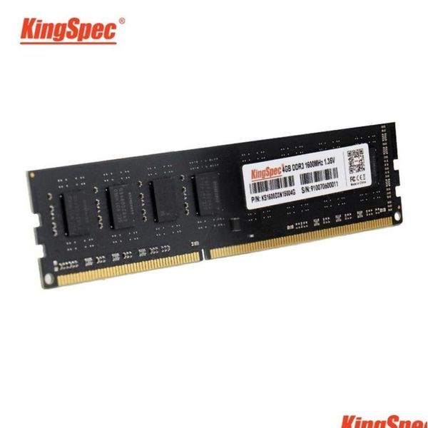 Rams Kingspec DDR3 4 Go RAM Mémoire de bureau 8 Go Memoria pour 1600 MHz Accessoires informatiques5590646 Drop Livraison Ordinateurs Compo OT7ZF