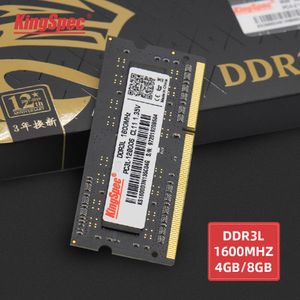 Rams Kingspec Memoria RAM DDR3 DDR3L 4GB 8 Go 1600MHz 204 broches pour ordinateur portable Intel DDR3L 1.35V Accessoires d'ordinateur
