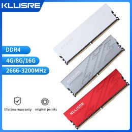 Rams Kllisre 2pieces DDR4 4GB 8GB 16GB RAM 2400 2666 3200 Memoria Desktop Dimm sin ECC
