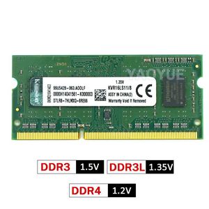 RAMS ordinateur portable DDR4 8 Go 16 Go 32 Go 2133 2400 2666 3200MHz DDR3 DDR3L 4GB 8 Go 1066 1333 1600MHz RAM de mémoire de carnet d'ordinateur portable