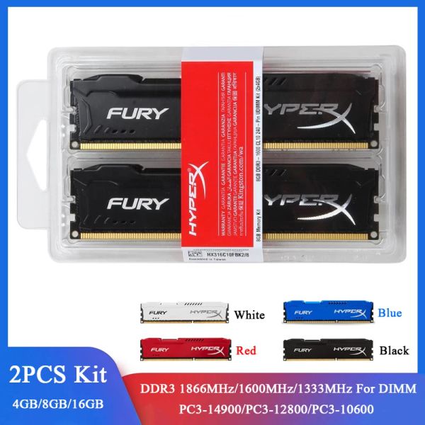 RAMS MEMORIA RAM DDR3 8 Go 16 Go 2x4 Go (2x8 Go) Kit 1866 MHz 1600MHz 1333MHz Bureau RAM PC312800 14900 1,5 V DIMM 240pin DDR3 PC Mémoire PC 312800