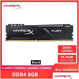 Rams Memoria Ram Ddr4 8Gb 3200Mhz 213Hz 2400Mhz 2666Mhz Geheugen Dimm Pc4-25600 21300 19200 17000 288Pin 1.2V Furyrams Ramsrams Drop Del Dhq8J