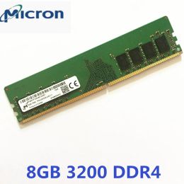 Rams Micron DDR4 UDIMM RAM 8GB 3200MHz Memoria de escritorio 288PIN DDR4 8GB 1RX8 PC43200AAUA211
