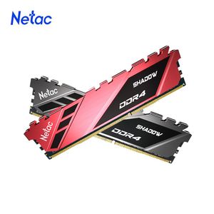 RAMS Netac Memoria RAM DDR4 3200MHz 3600MHz 2666MHz DDR4 8 Go 16 Go Mémoire RAM Spreater DIMM Mémoire de bureau XMP 288pin PC Memoria