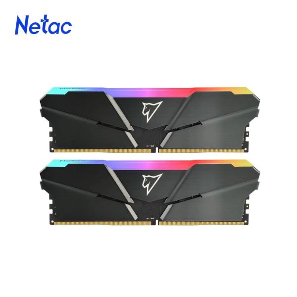 RAMS NetAC Memory RAM DDR4 3600MHz DDR4 3200MHz 8gbx2 Mémoire RAM 16GBX2 RGB DDR4 DIMM XMP Double canal pour PC Bureau Memoria RAM