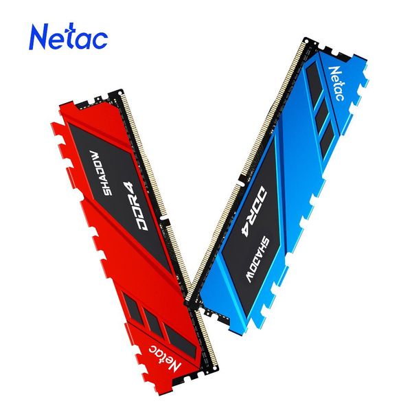 RAMS Netac RAM Memory DDR4 3200MHz 16 Go 8 Go Memoria RAM ECC DDR4 RAM 16GB 3200MHz 3600MHz 2666MHz XMP 2.0 Éviteur thermique pour AMD Inter M