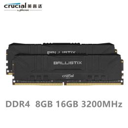 Rams Original Crucial Ballistix DDR4 RAM 8 Go 16 Go 3200MHz 3600MHz DRAM BURANGTOP Memory Compatible avec AMD et Intel