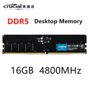 Rams Original Crucial RAM DDR5 16 Go 32 Go 4800MHz UDIMM CL40 1.1 V Mémoire de bureau