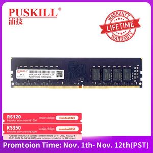 Rams Puskill Memoria RAM DDR4 8 Go 4 Go 16 Go 2400 MHz 2133 2666MHz UDIMM PC High Performance Desktop Memory