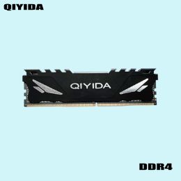 Rams Qiyida DDR4 Memoria de escritorio Ram 8GB PC4 2133MHz o 2400MHz 2666MHz Desktop con disipador de calor 8G 16G 4G 32GB RAM