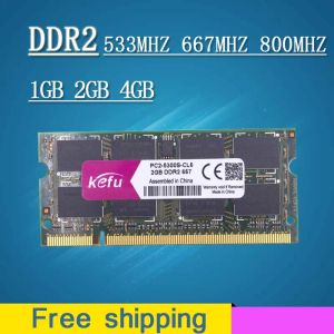 Vente RAMS 1 Go 2 Go 4 Go DDR2 667 800 533 667MHz 800MHz PC25300 PC26400 SODIMM SODMM SDRAM MEMORY Memoria pour ordinateur portable pour ordinateur portable