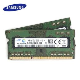 RAMS SAMSUNG 4G 1RX8 PC3L 12800S DDR3 4GB 1600 MHz 1.35 V Mémoire d'ordinateur portable 4G PC3L 12800S 1600 MHz Module Sodimm RAM