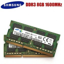Rams Samsung 8G 2RX8 PC3L 12800S DDR3 8GB 1600 MHz Mémoire d'ordinateur portable 8G PC3L 12800S 1600 MHz Module Sodimm RAM