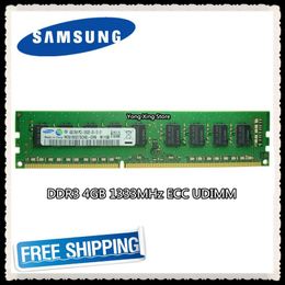 Rams Samsung DDR3 4 Go de serveur Mémoire 1333MHz Pure ECC UDIMM Workstation RAM 2RX8 PC310600E 10600 DÉSU
