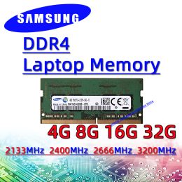 Rams Samsung DDR4 4 Go 8 Go 16 Go 32 Go 2133MHz 2400 MHz 2666MHz 3200MHz RAM SODIMM Memory PC4 4G8G16G32G 2133P 2400T 2666V 3200AAA