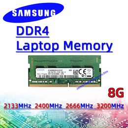 Rams Samsung DDR4 8GB 2133MHz 2400 MHz 2666MHz 3200MHz RAM SODIMM Mémoire d'ordinateur portable PC4 2133P 2400T 2666V 3200AA