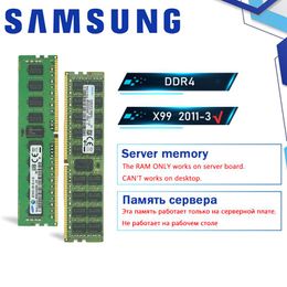 RAMS Samsung DDR4 RAM 8GB 64 GB 16GB 32 GB PC4 2133MHz 2400 MHz 2666MH