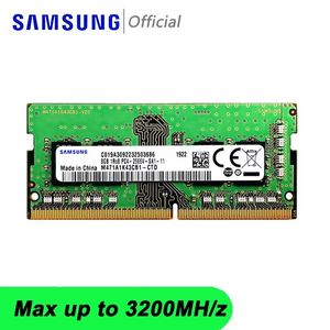 RAMS Samsung ordinateur portable DDR4 RAM 8 Go 4 Go 16 Go 32 Go PC4 3200MHz SO DIMM pour le carnet Mémoire RAM 4G 8G 16G DDR4
