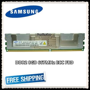 RAMS Samsung Server Memory DDR2 8GB 16GB 667MHz RAM ECC FBD PC25300F FBDIMM Volledig gebufferd 240pin 5300 8G 2RX4