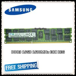 Rams Samsung Server Memory DDR3 16 Go 32 Go 1600MHz ECC REG DDR3L PC3L12800R DIMM RAM RAM 12800 16G 2RX4