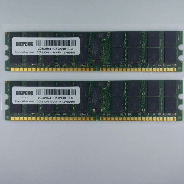 RAMS Server RAM 4 Go 2RX4 PC2 3200 16 Go 8 Go DDR2 400MHz PC23200R ECC enregistré pour HP Workstation XW8200 XW6200 XW9400 Mémoire