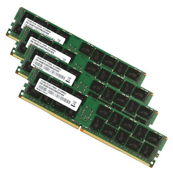 Rams Server Reg ECC DDR4 RAM 4 Go 8 Go 16 Go 2133MHz 2400 MHz Chips mémoire Prise en charge de la carte mère X99