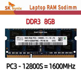 Rams SK Hynix DDR3 RAMS 8 Go 2RX8 PC3L12800S 1600MHz 1,35 V Mémoire d'ordinateur portable 10600S 8500S 1066MHz 1333MHz