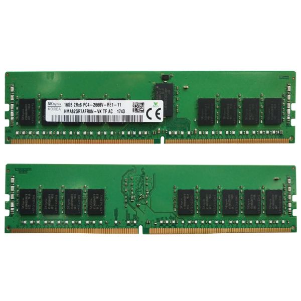 Rams Sk Hynix Server Memory PC4 1RX4 2RX4 1RX8 2RX8 8 Go 16 Go 32 Go DDR4 2133P 2400T 2666V ECC REG prend en charge X99