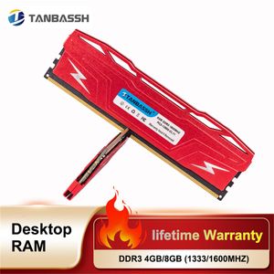RAMS TANBASSH RADIATOR KUID SUCKE DDR3 4GB 8GB 1333 1600MHz Desktopgeheugen DIMM RAMS VOOR INTEL AMD ALLE MOEDERBOARD