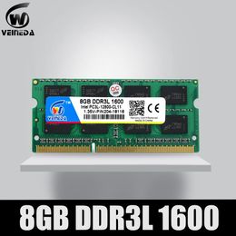 Rams Veineda ordinateur portable RAM DDR3L 4 Go 8 Go 1600 PC312800 204PIN MÉMOIRE DDR3L 1333 PC310600 SODIMM RAM compatible Intel DDR3