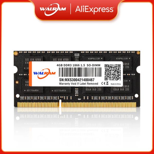 Rams Walram Memoria Ram DDR4 8GB 4GB 16GB 2400MHz 3200 2666MHz Sodimm Notebook Memoria de la computadora portátil de alto rendimiento 1.2V 260pin