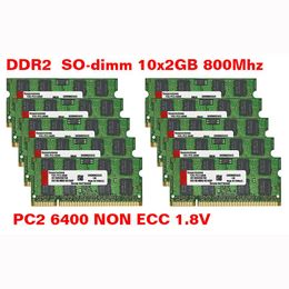 RAMS YONGXINSHENG 10X2GB PC25300S PC26400S DDR2 667MHz 800MH