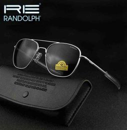 Randolph re lunettes de soleil hommes designer de marque femme vintage vintage armée militaire jumelle aviation gafas de sol hombre h2204198764016