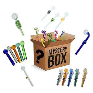 Willekeurige 3 stks/set Glas Roken Product Blind Box/Verrassing Dozen met 3 stks Pijpen/Mystery Box met Olie Dab Rigs Willekeurige Stijl 3 stks