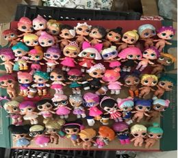 Enviado al azar para la serie LOL Doll 10cm Toy Baby Dolls Figura Juguetes para niños Juguetes de regalo con botella de tela Acceso para cabello en stock8898424