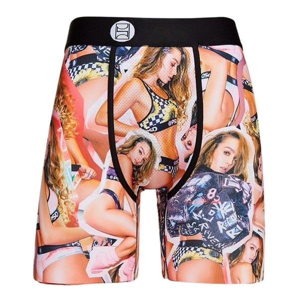 Sous-vêtements de styles aléatoires Hommes Boxers unisexes Sous-vêtements Sports Floral Hiphop Skateboard Short imprimé Slip Boxers Culotte respirante douce avec emballage