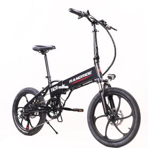 Randride YA20 Pliage Electric Bike 500W 12.8AH CITY E VOILLE 20INCH DISC FRE DIST BROCK ELECTRIC EU BOIS