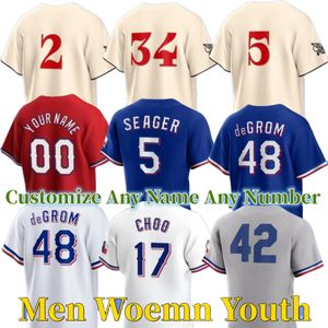 Ranger 2023 City Connect Maillot de baseball Texas Jacob deGrom Corey Seager Marcus Semien Texas Josh Smith Kole Calhoun Nolan Ryan Jon Gray Hamilton Calhoun Solak