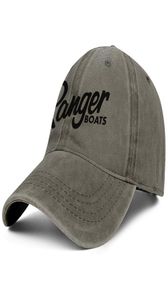Ranger Boats zwarte vissersboten basboot Unisex denim baseball cap op maat ontwerp je eigen hoeden Pink Cancer Breast Flash gol4146184