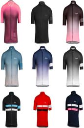 Rapha Summer Quick Dry ShortSleeve Vêtements de cyclisme Hommes039s et Women039s Tops Strap Shorts Custom Road SelfPropelled Team 1708475