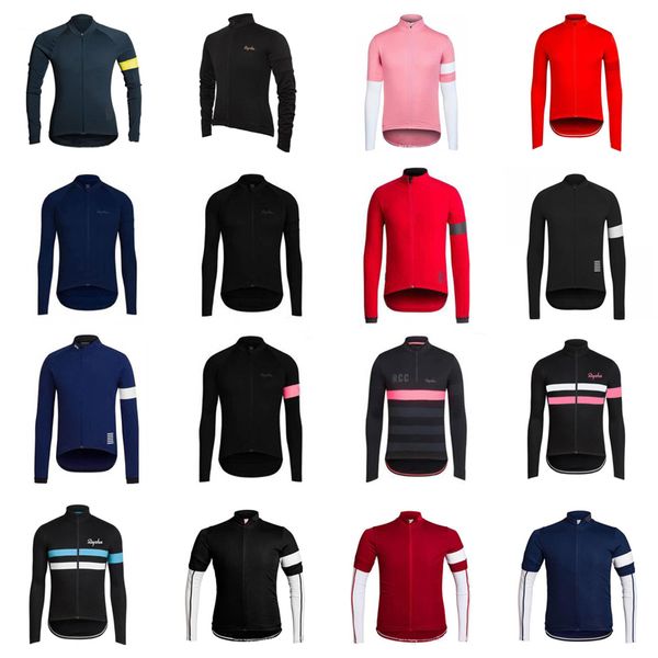 RAPHA équipe cyclisme manches longues jersey 2018 gros vtt vélo haute qualité mode vêtements séchage rapide sportwear C2919