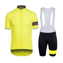 Pantaloncini con bretelle in jersey a maniche corte da ciclismo della squadra RAPHA set Estate MTB 3D Gel Pad Abbigliamento da bici Abbigliamento sportivo U40104328p