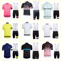 Pantaloncini con bretelle in jersey a maniche corte da ciclismo della squadra RAPHA set Nuovi uomini Abbigliamento traspirante Estate mtb Abbigliamento da bicicletta U40813205j