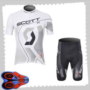 SCOTT équipe cyclisme manches courtes maillot (bavette) shorts ensembles hommes été respirant route vélo vêtements VTT vélo tenues sport uniforme Y210414223