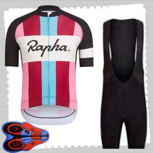 RAPHA team Cycling Short Sleeves jersey (bib) shorts sets Mens Summer Respirant Route vélo vêtements VTT vélo Tenues Sport Uniforme Y21041444