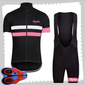 RAPHA Team Cyclisme Manches courtes Jersey (Bib) Shorts Ensembles Hommes Été Respirant Vêtements de vélo de route VTT Tenues de vélo Uniforme de sport Y21041437