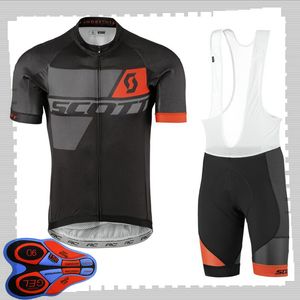 SCOTT team Cycling Short Sleeves jersey (bib) shorts sets Mens Summer Respirant Route vélo vêtements VTT vélo Tenues Sport Uniforme Y210414195