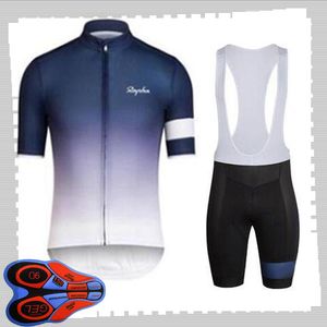 Rapha Team Cycling Korte Mouwen Jersey (BIB) Shorts Sets Mens Zomer Ademend Road Fietskleding MTB Bike Outfits Sport Uniform Y21041459