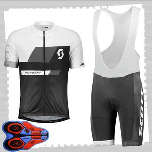 SCOTT team Cycling Short Sleeves jersey (bib) shorts sets Hommes Été Respirant Vélo De Route Vêtements VTT Vélo Tenues Sports Uniforme Y210414158
