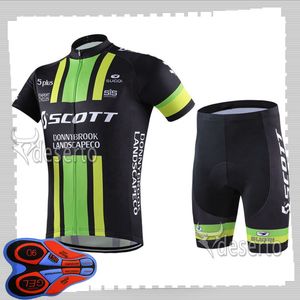 Scott Team Fietsen Korte Mouwen Jersey (BIB) Shorts Sets Mens Zomer Ademend Road Fietskleding MTB Bike Outfits Sport Uniform Y210414216